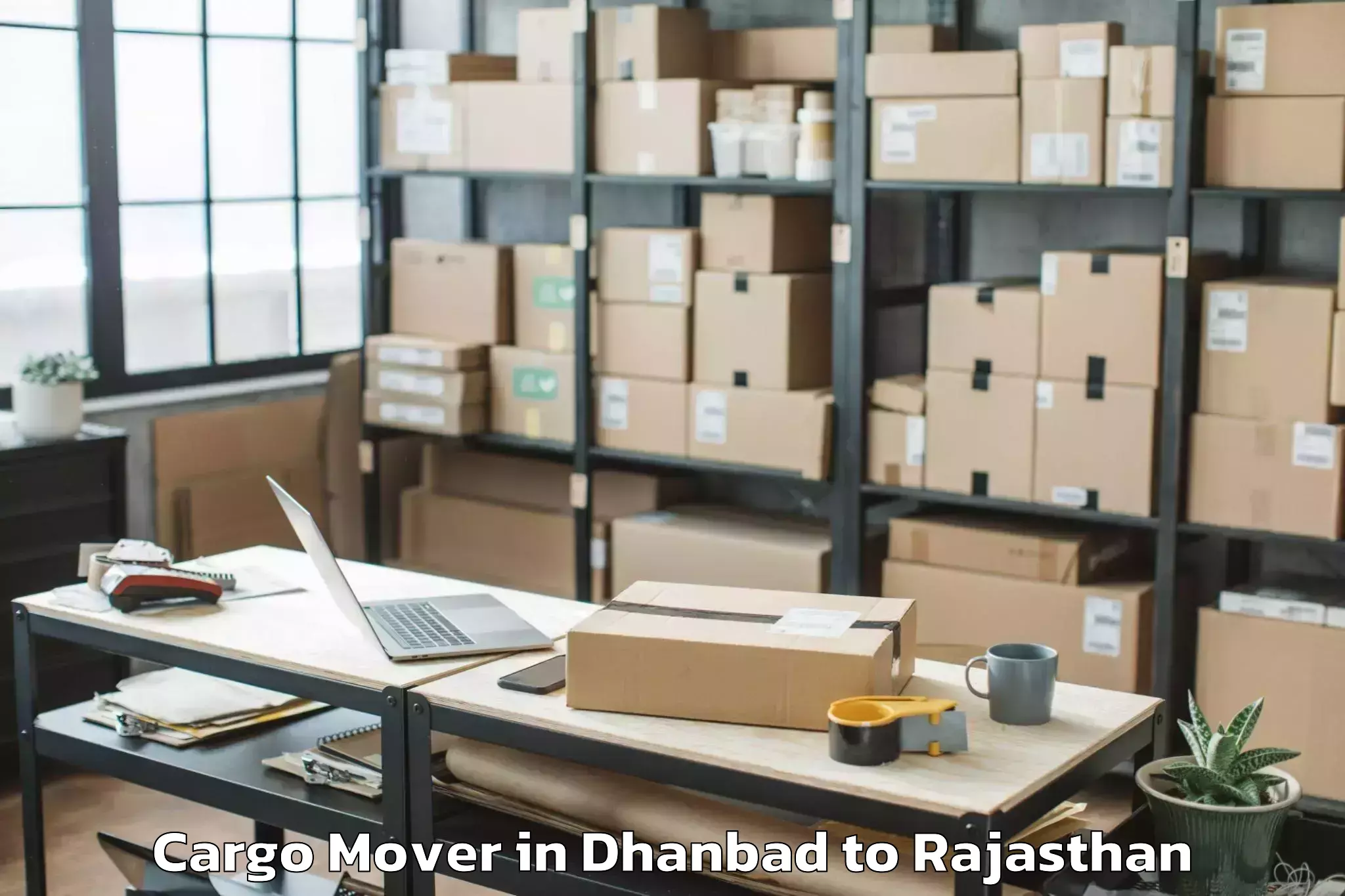 Hassle-Free Dhanbad to Jamwa Ramgarh Cargo Mover